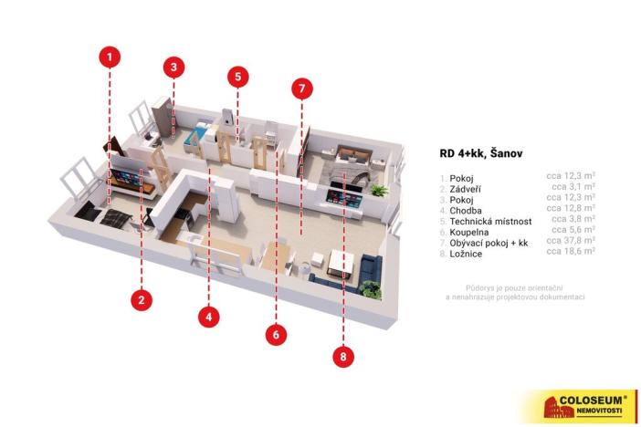 Prodej rodinného domu, Šanov, Muchova, 114 m2