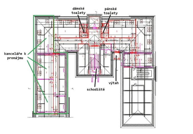 Pronájem kanceláře, Ostrava - Zábřeh, Dolní, 243 m2