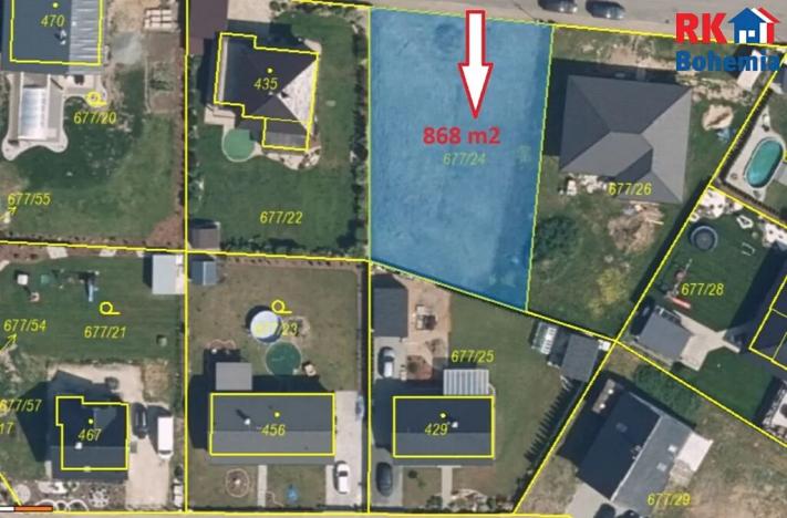 Prodej pozemku pro bydlení, Mnichovo Hradiště, Okružní, 868 m2