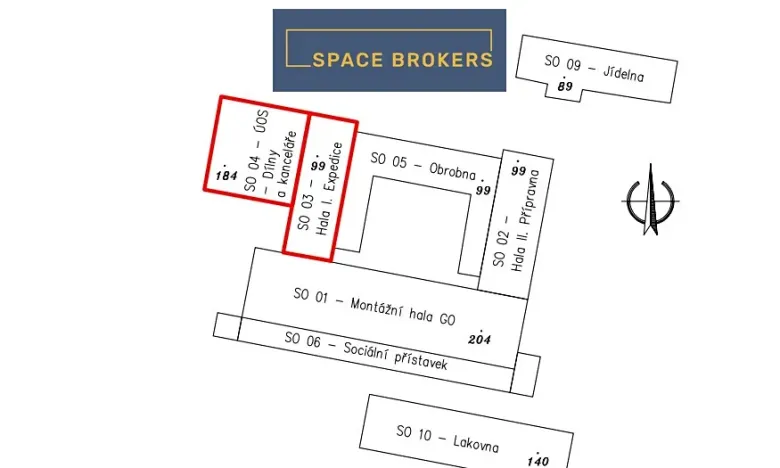Pronájem skladu, Cheb, Karlovarská, 1700 m2