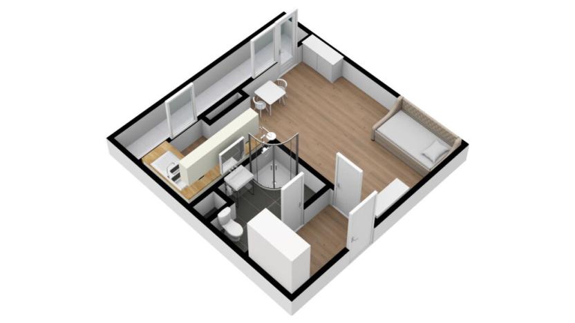 Pronájem bytu 1+kk, Praha - Krč, Milevská, 32 m2