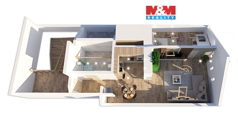 Prodej bytu 2+kk, Jindřichův Hradec - Jindřichův Hradec III, Mlýnská, 75 m2