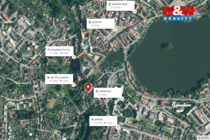 Prodej bytu 2+kk, Jindřichův Hradec - Jindřichův Hradec III, Mlýnská, 75 m2