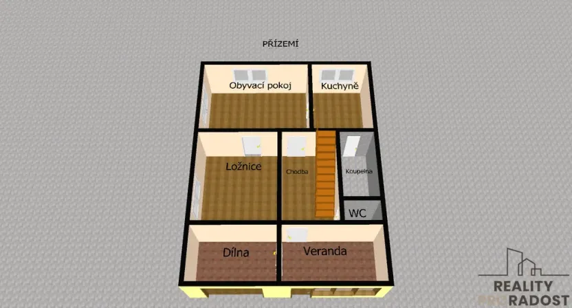 Prodej rodinného domu, Přerov - Přerov VIII-Henčlov, Výmyslov, 64 m2