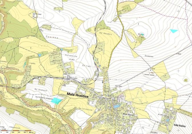 Prodej pole, Malá Hraštice, 16927 m2