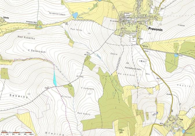 Prodej zahrady, Pravonín - Volavka, 6189 m2