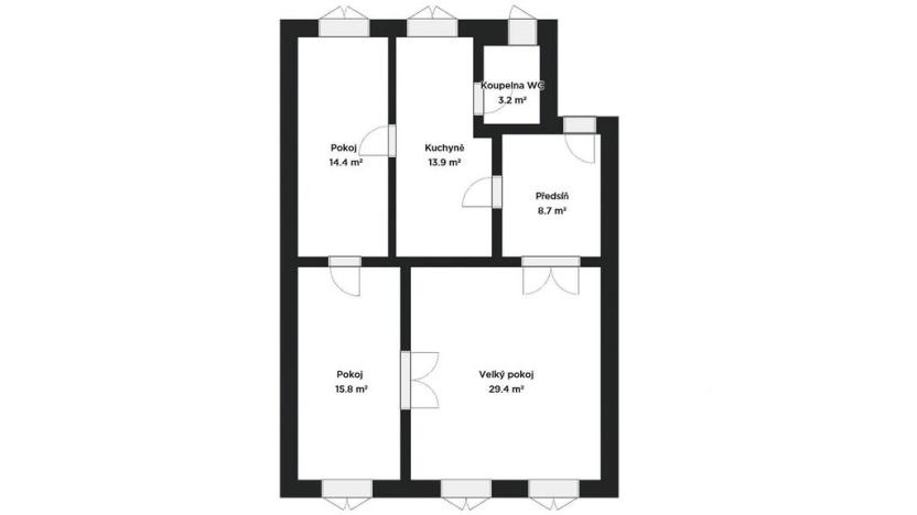 Pronájem bytu 3+1, Brno - Staré Brno, Nové sady, 85 m2