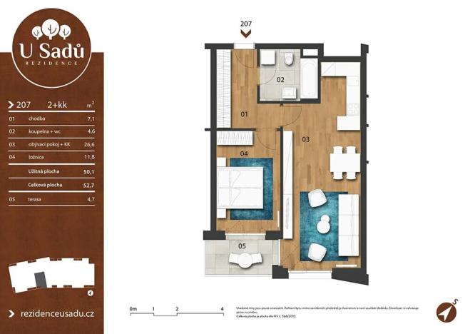 Prodej bytu 2+kk, Hradec Králové, Na Střezině, 53 m2
