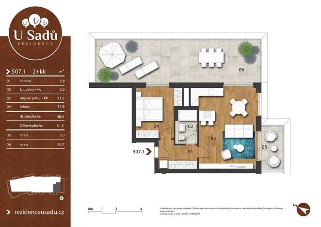 Prodej bytu 2+kk, Hradec Králové, Na Střezině, 52 m2