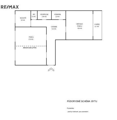 Prodej bytu 2+1, Nymburk, Mládežnická, 73 m2