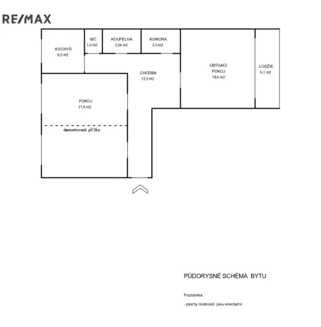 Prodej bytu 2+1, Nymburk, Mládežnická, 73 m2