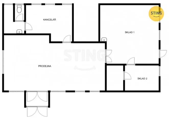 Pronájem obchodního prostoru, Jihlava, Demlova, 140 m2