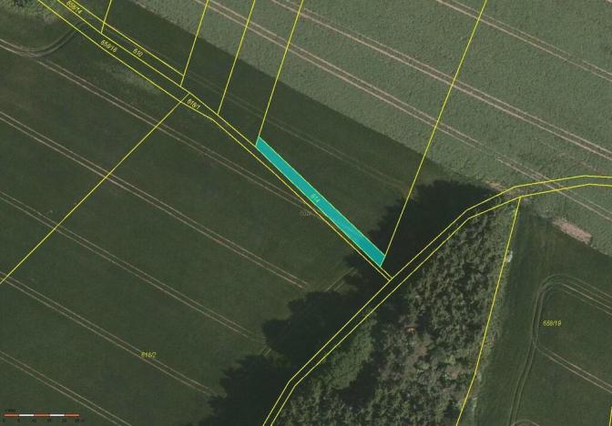 Prodej pole, Miličín - Reksyně, 1340 m2