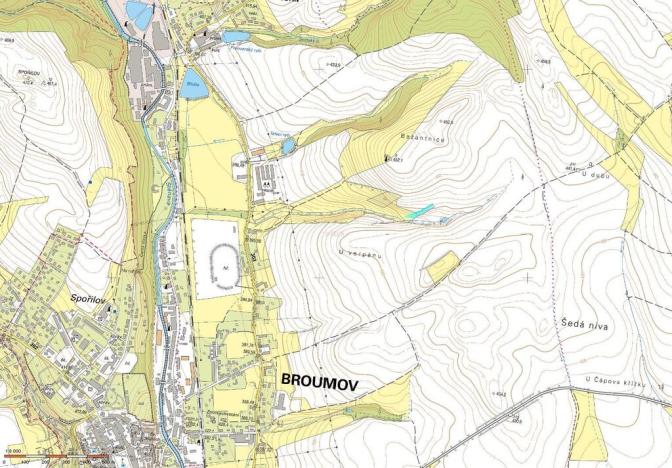 Prodej louky, Broumov - Velká Ves, třída Osvobození, 2199 m2