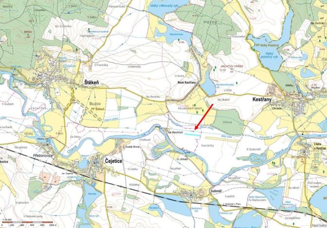 Prodej pole, Čejetice - Sudoměř, 6385 m2