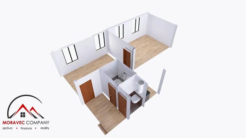 Pronájem bytu 2+kk, Ostrava, Křišťanova, 56 m2