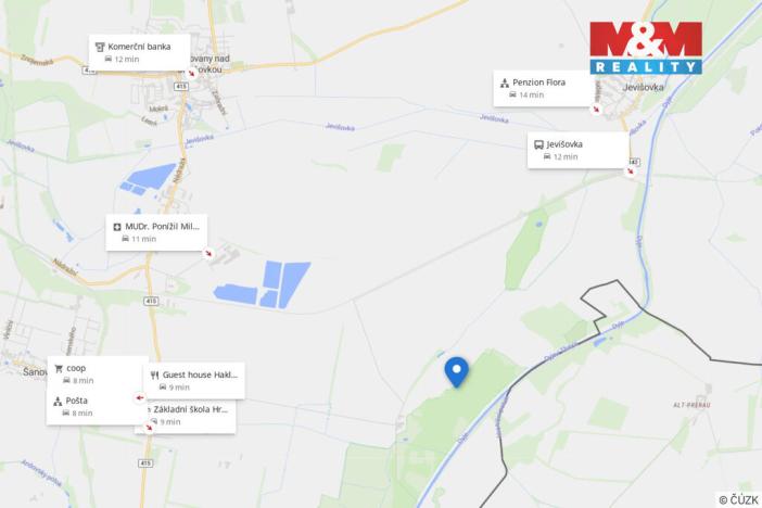 Prodej lesa, Hrabětice, 1639 m2