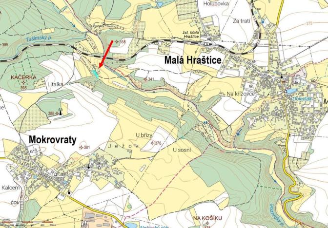 Prodej zahrady, Mokrovraty, 2125 m2