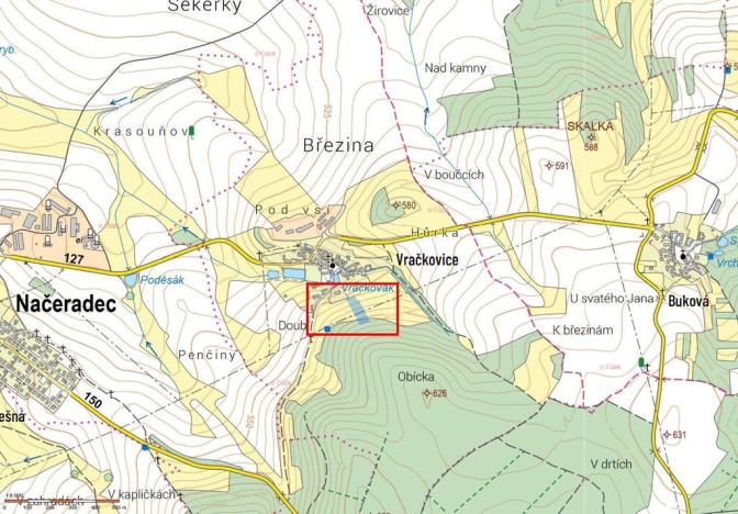 Prodej zahrady, Načeradec - Vračkovice, 11139 m2