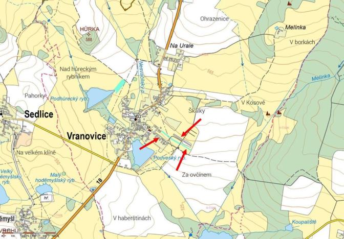 Prodej pole, Vranovice, 3258 m2