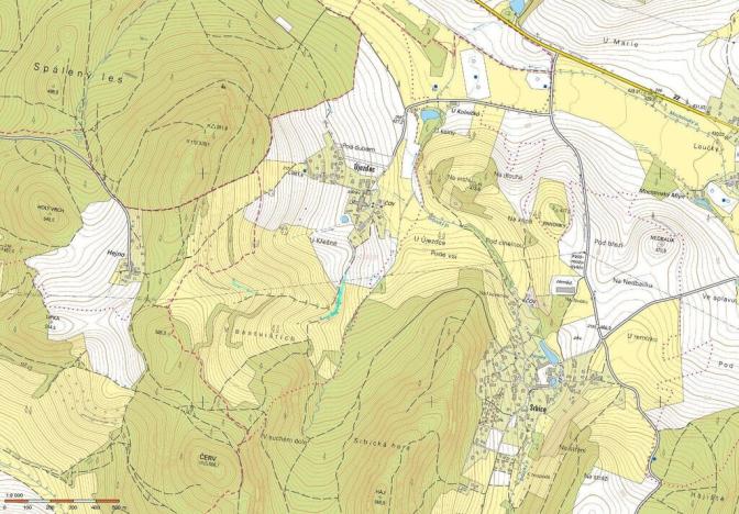 Prodej louky, Mochtín - Újezdec, 2981 m2