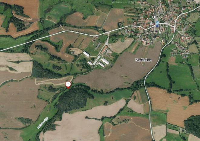 Prodej zahrady, Mečichov, 1687 m2