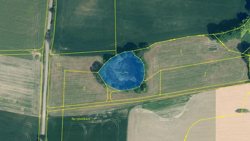 Prodej podílu rybníku, Hradiště, 635 m2