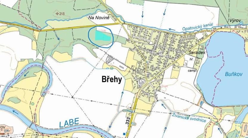 Prodej podílu lesa, Břehy, 7377 m2