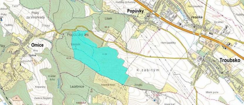 Prodej podílu pozemku, Troubsko, 7335 m2