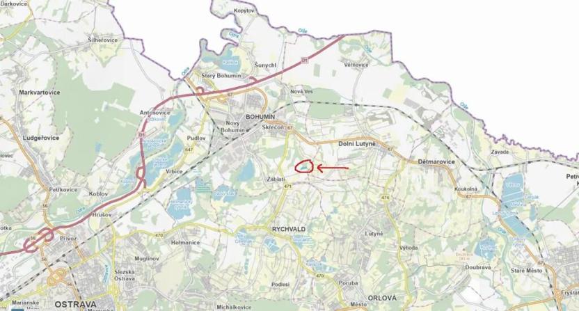 Prodej lesa, Bohumín, 12496 m2