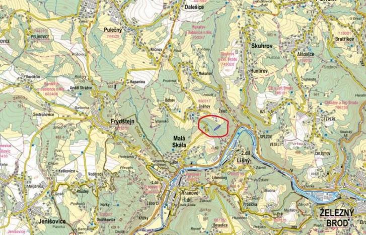 Prodej podílu lesa, Malá Skála, 3582 m2