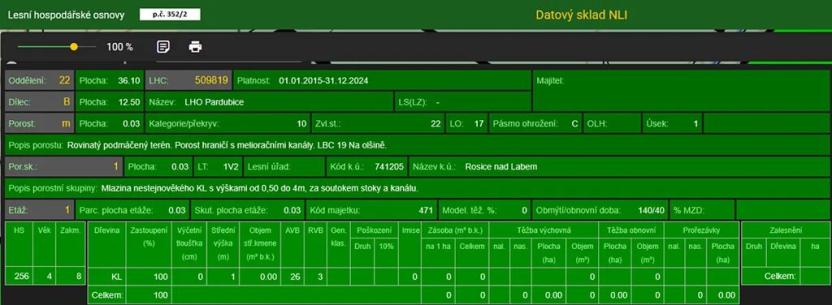 Prodej lesa, Pardubice, 7559 m2