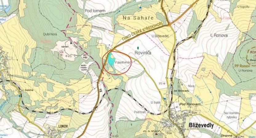 Prodej lesa, Blíževedly, 13318 m2