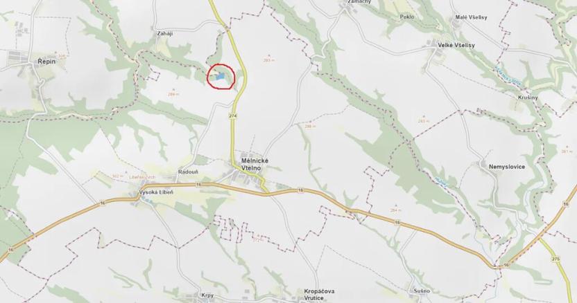 Prodej lesa, Mělnické Vtelno, 14454 m2