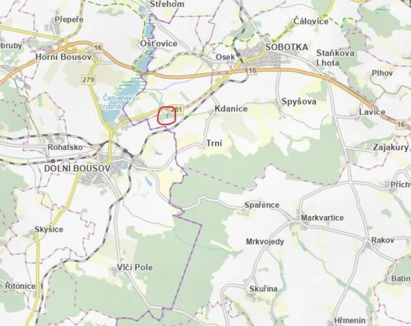 Prodej podílu lesa, Sobotka, 1701 m2