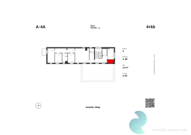 Prodej bytu 4+kk, České Budějovice - České Budějovice 5, 84 m2
