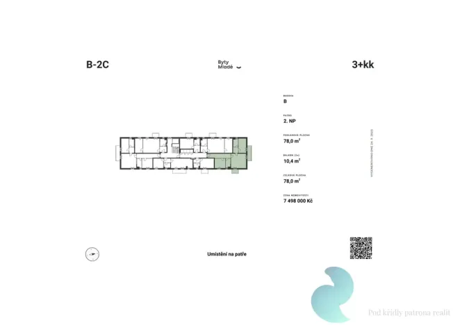 Prodej bytu 3+kk, České Budějovice - České Budějovice 5, 78 m2