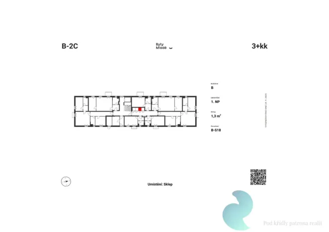 Prodej bytu 3+kk, České Budějovice - České Budějovice 5, 78 m2