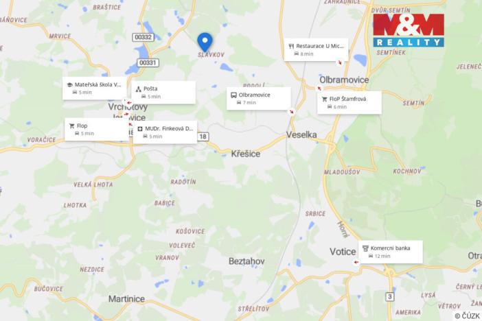 Prodej pozemku pro bydlení, Olbramovice - Slavkov, 5813 m2