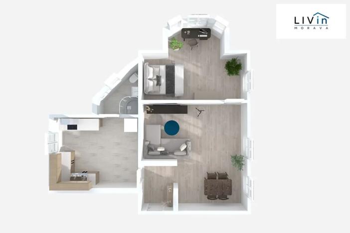 Pronájem bytu 2+1, Velká Bystřice, 8. května, 64 m2