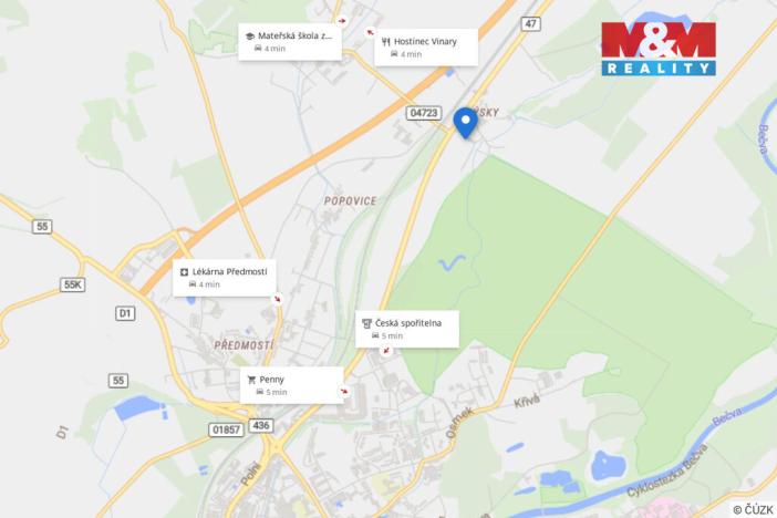 Pronájem bytu 1+1, Přerov - Přerov IX-Lýsky, K Bráně, 21 m2