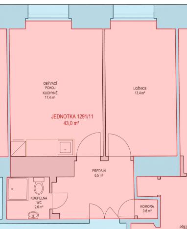 Prodej bytu 2+kk, Praha - Žižkov, Žerotínova, 41 m2