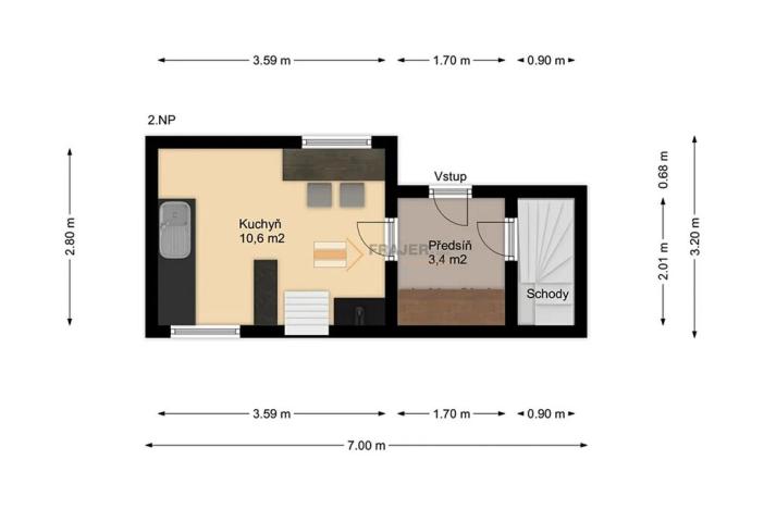 Prodej chaty, Nezabudice, 65 m2