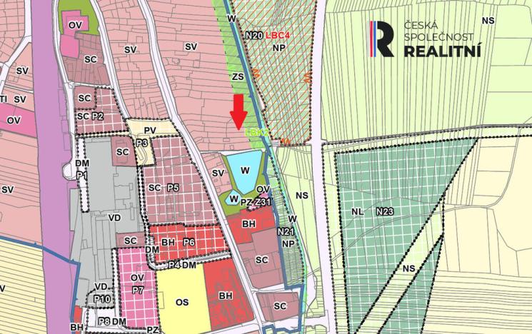 Prodej pole, Hrušovany u Brna, Vodní, 589 m2
