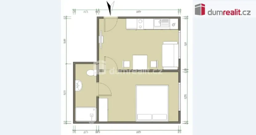 Pronájem bytu 2+kk, Luhačovice, Zatloukalova, 29 m2