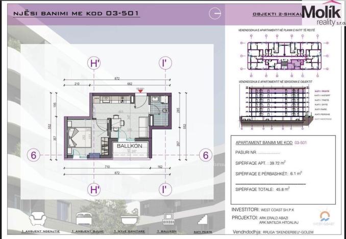 Prodej bytu 2+kk, Golem, 40 m2