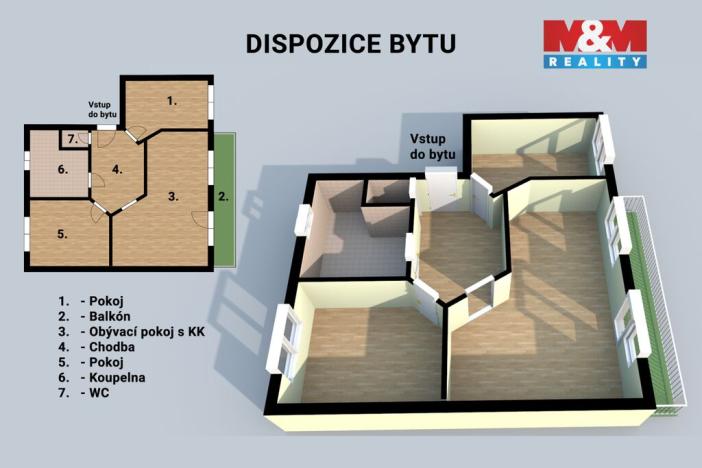 Prodej bytu 3+kk, Otrokovice - Kvítkovice, Bří Mrštíků, 77 m2