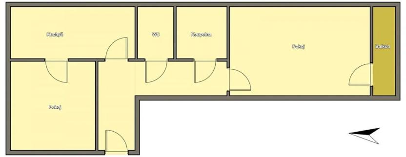 Pronájem bytu 2+1, Praha - Nusle, Na Pankráci, 62 m2