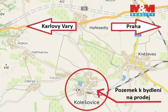 Prodej pozemku pro bydlení, Kolešovice, 3026 m2