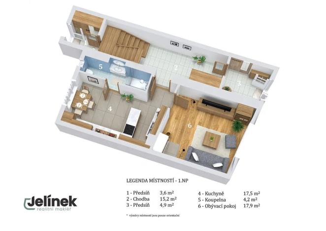 Prodej rodinného domu, Jimramov, náměstí Jana Karafiáta, 105 m2